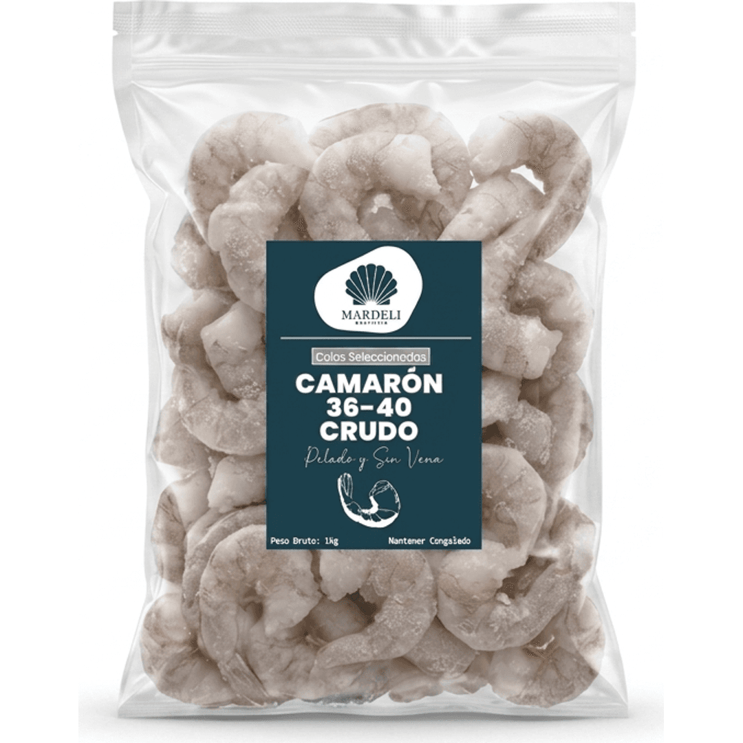 Camarones crudos 36/40 1kg
